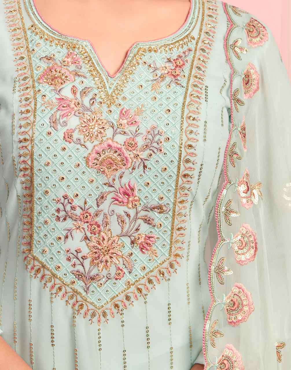 Aliizeh Murad Vol 1 Party Wear Straight Suit Collection at Best Rate view 4