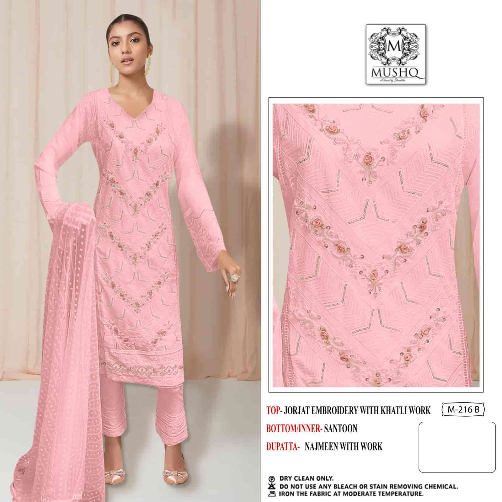 Mushq M-216 Pakistani Embroidered Suit