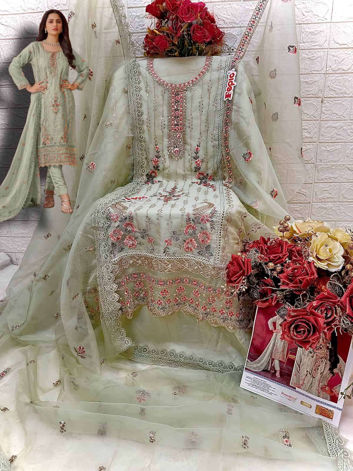 Fepic Rosemeen Organza Pakistani Salwar Suit view 9