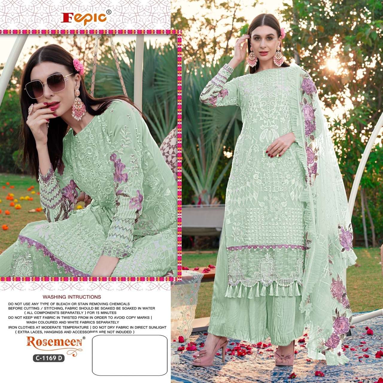 Fepic Rosemeen C 1169 Colors Pakistani Suit view 4