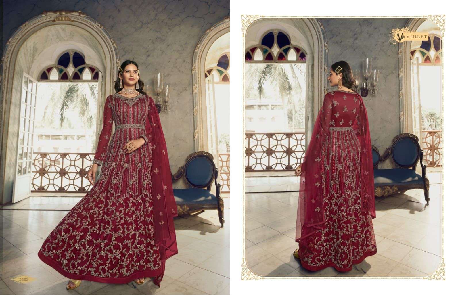 Swagat 5401 to 5408 Series party Wear Gowns Dress view 8
