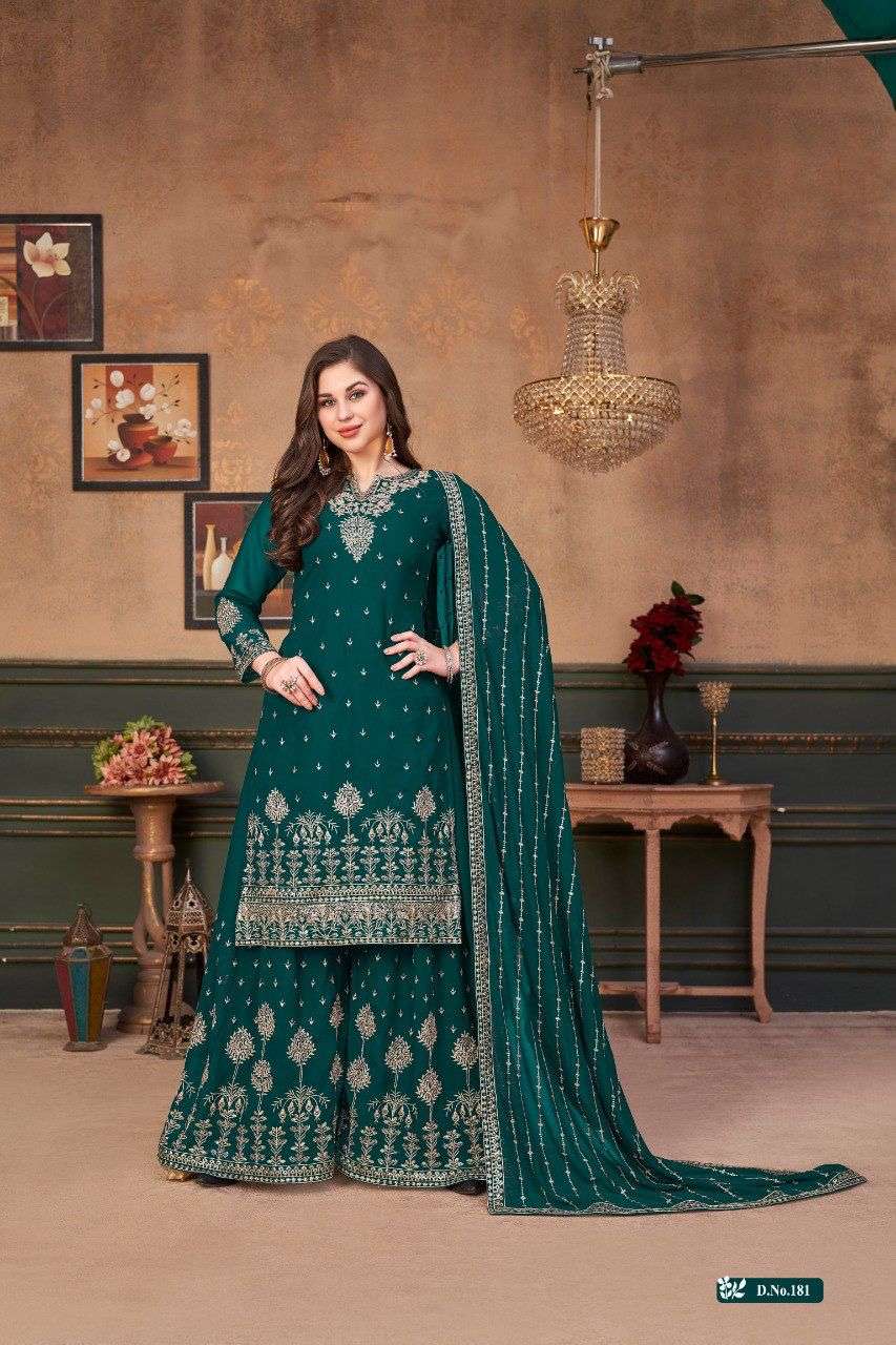 Aanaya Vaani Vol 18 Georgette Party Wear Palazzo Style Suit view 5