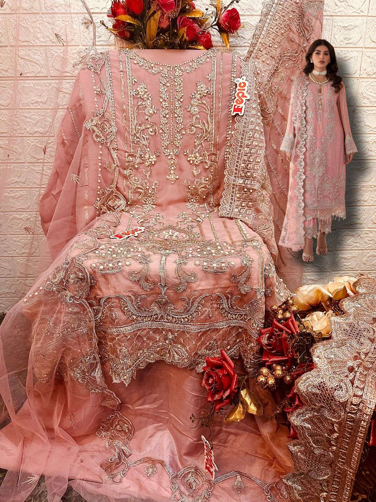 Fepic C 1584 Colors Designer Style Pakistani Suit Wholasaler view 5