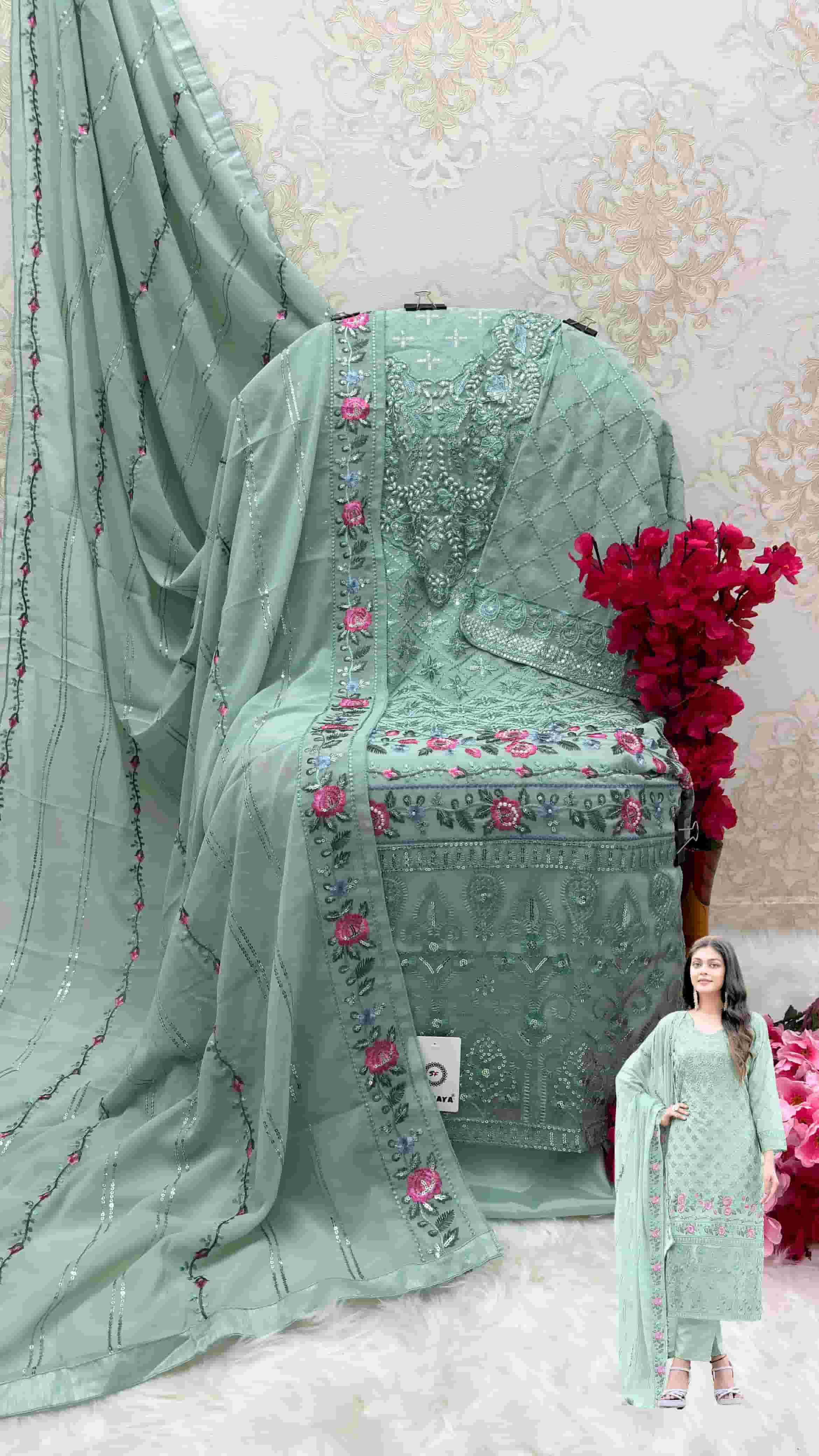 Shanaya S 157 Festive Wear Style Designer Georgette Suit Ensemble view 2