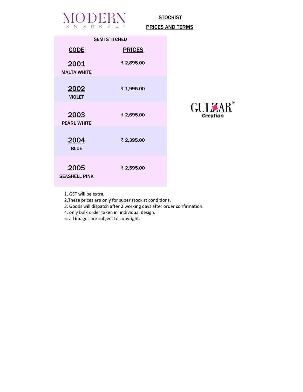 Gulzar 2001 to 2005 Designer Party Wear DressCatalog view 10