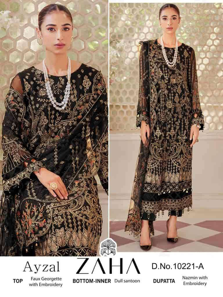 Zaha Ayzal Vol 1 Pakistani Latest Designs Style Wedding Wear Suit Wholesalers view 2