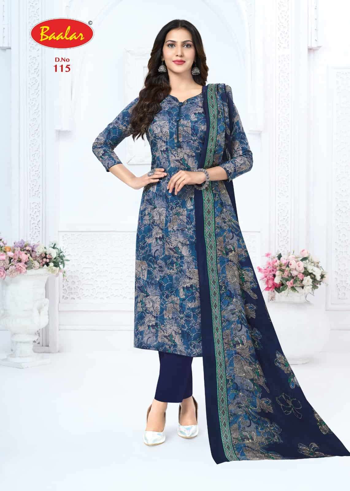 Baalar Zeenat Vol 1 Premium Wear Cotton Dress Catalog view 12