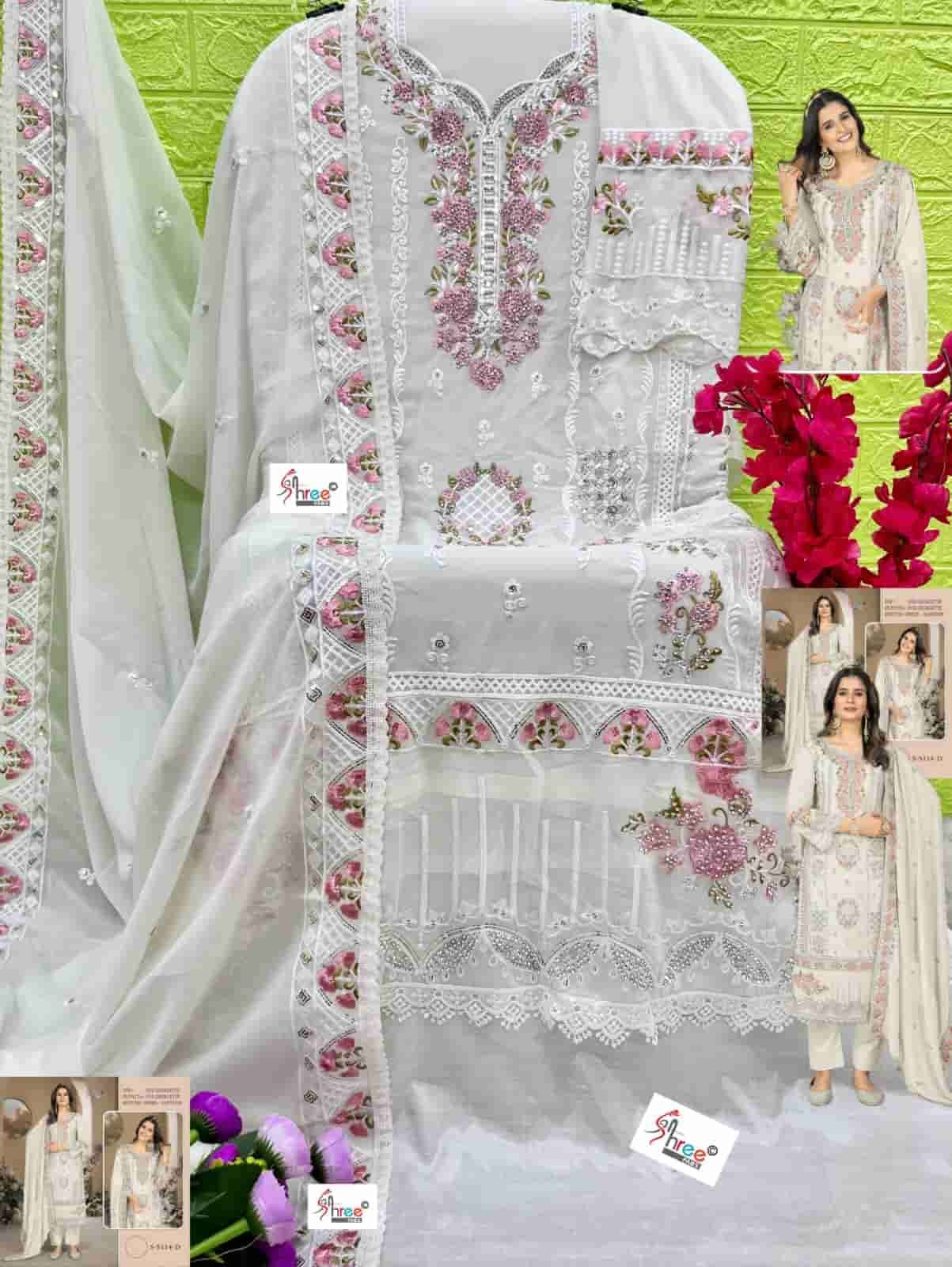 Shree Fabs S 5114 D Pakistani Designer Georgette Embroidered Suit Ensemble view 2