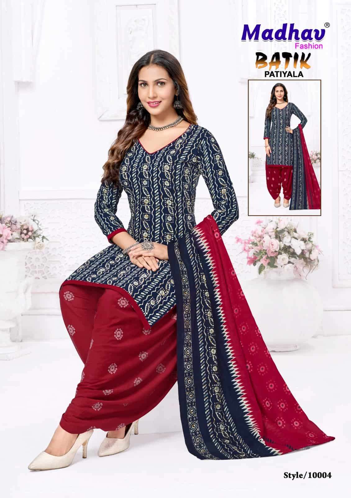 Madhav Batik Pure Cotton Unstitched Suit view 2