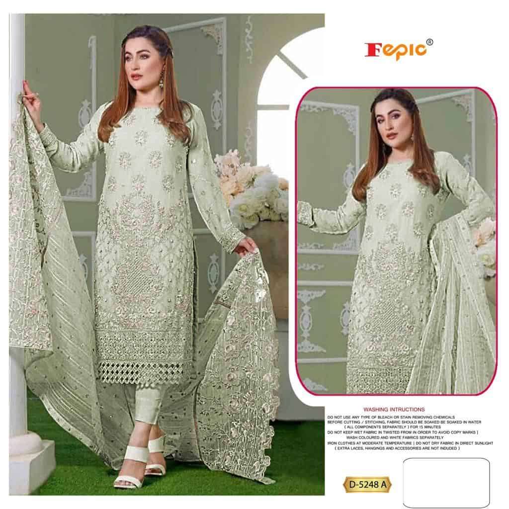 Fepic D 5248 Colors Pakistani Festive Wear Salwar Suit Wholasaler