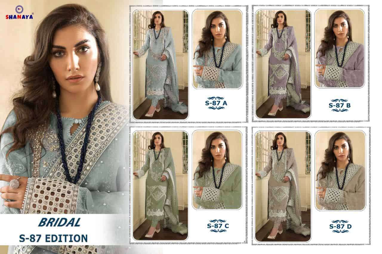 Shanaya Rose Bridel S 87 Edition Pakistani Style Heavy Designer Salwar Suit Wholesalers view 5