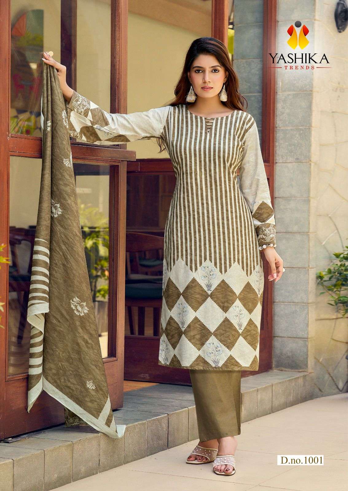 Yashika Ziana Premium Wear Cotton Dress Catalog view 4