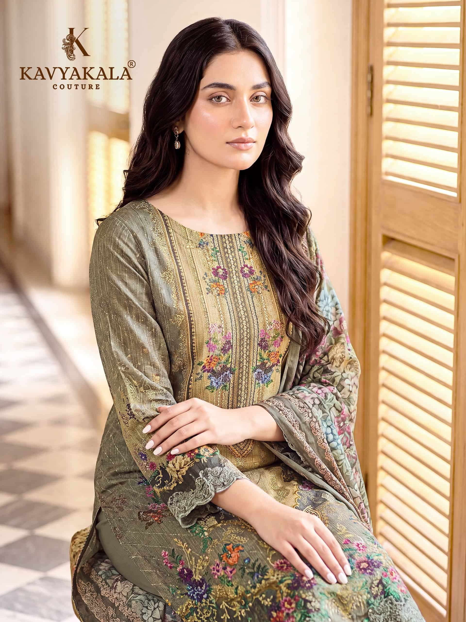 Kavyakala Maria B Fancy Cotton Dress Materia Catalog view 3