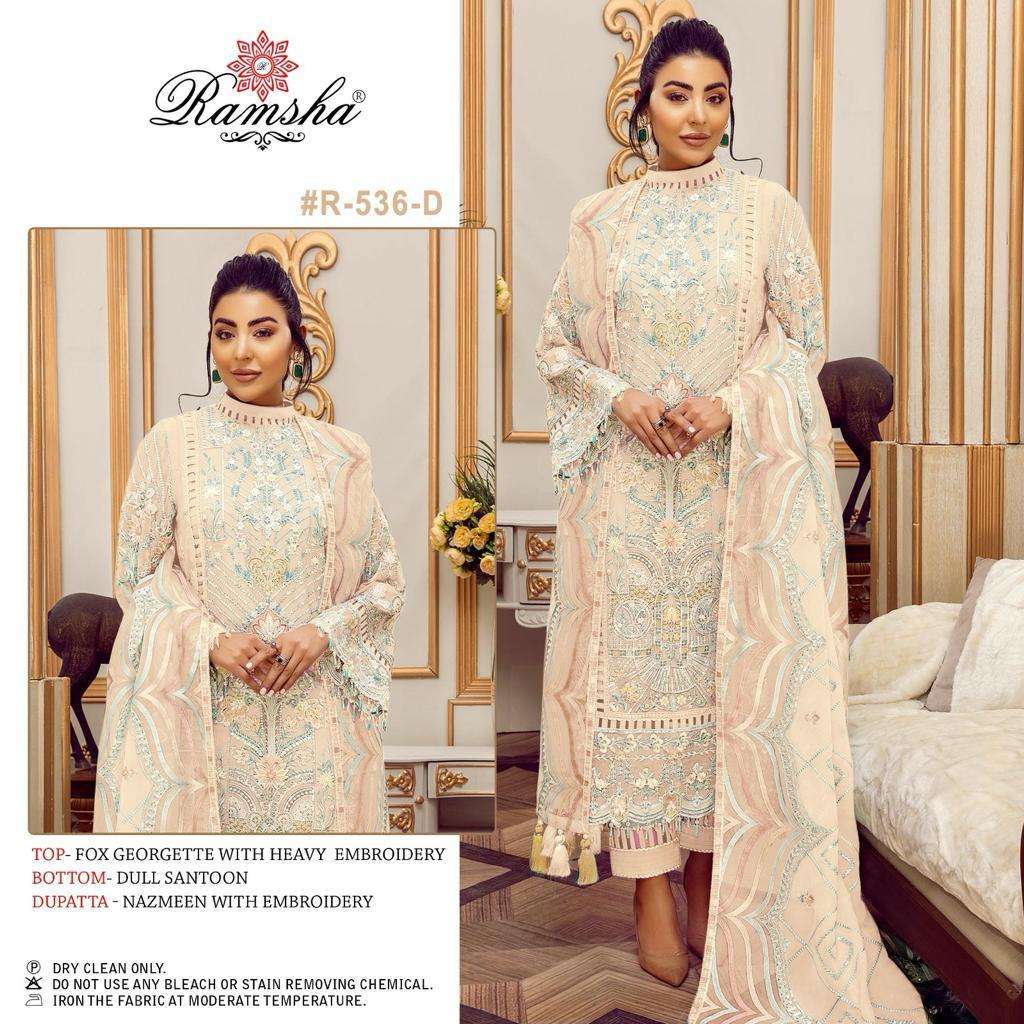 Ramsha R-536 Pakistani Designer Party Wear Suit view 5