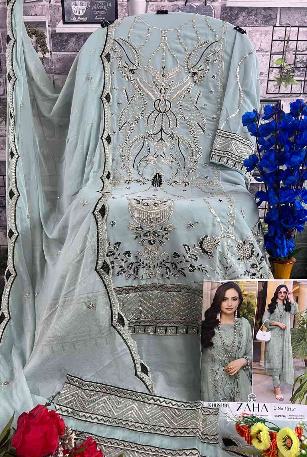 Zaha Khushbu Vol 7 Pakistani Style Latest Designer Catalog Collection view 6