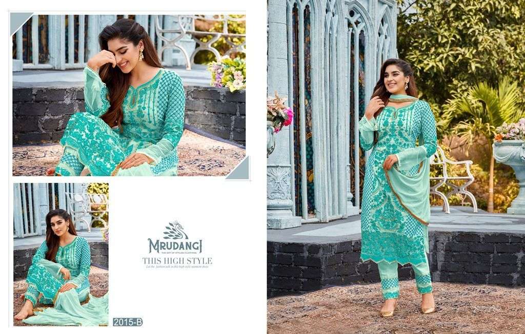 Mrudangi Kashish 2015 Colors Exclusive party Wear Straight Suit Collection view 3