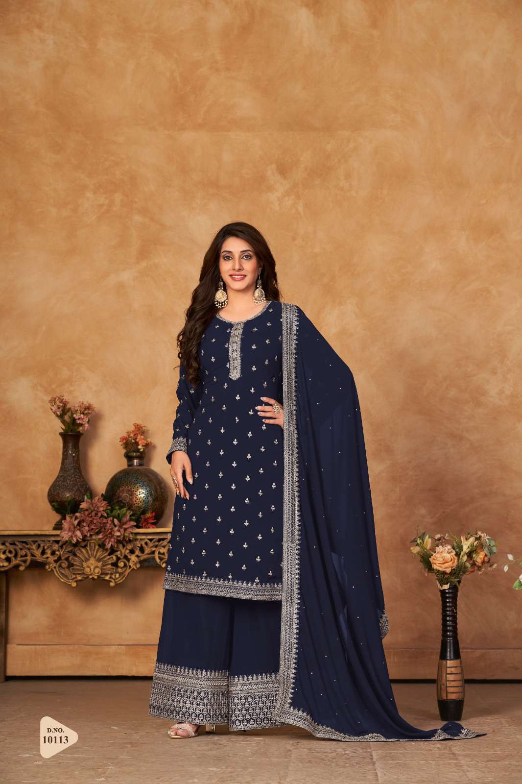 Anjubaa Vol 11 Georgette Festive Wear Palazzo Dress view 2