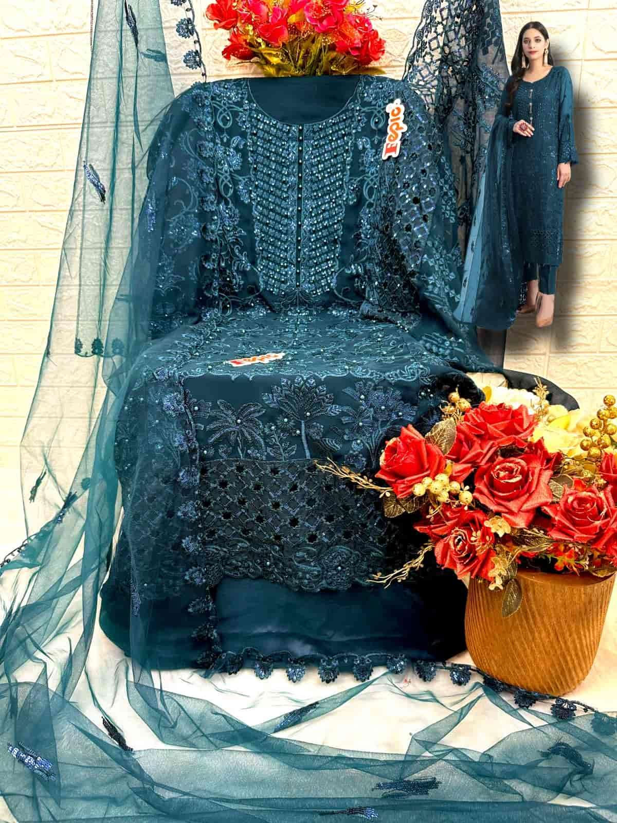 Fepic Rosemeen Embroidered Georgette Salwar Suit view 8