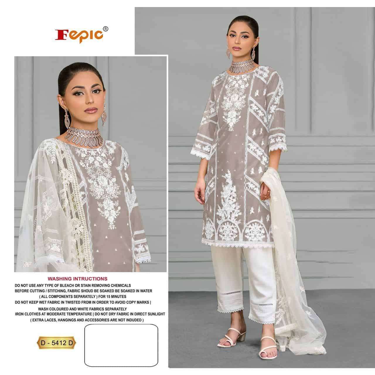 Fepic D 5412 Colors Pakistani Festive Wear Style Fancy Suit Wholasaler view 7