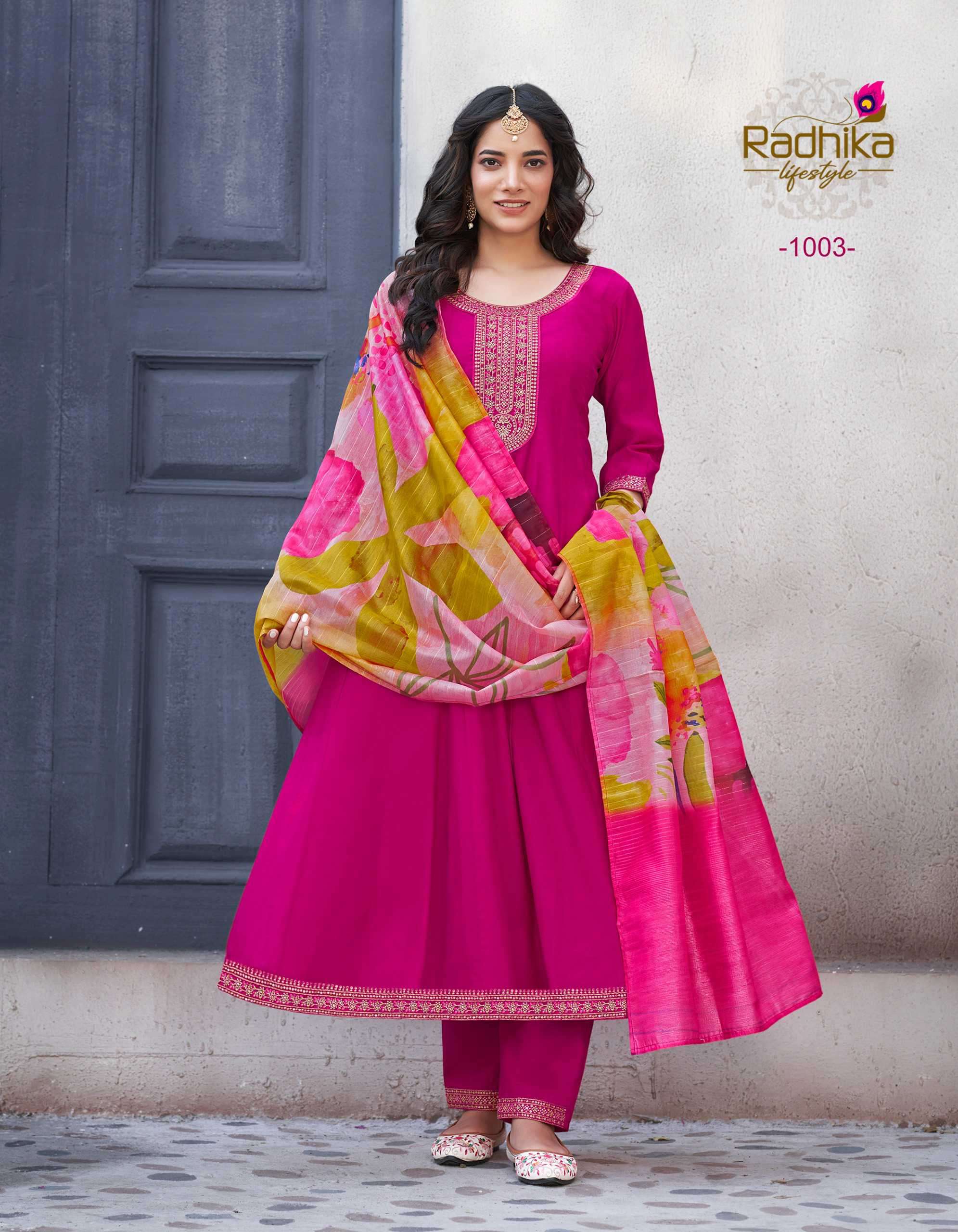 Radhika Lifestyle Gulmohar Vol 1 Anarkali Style Dress New Designs view 6