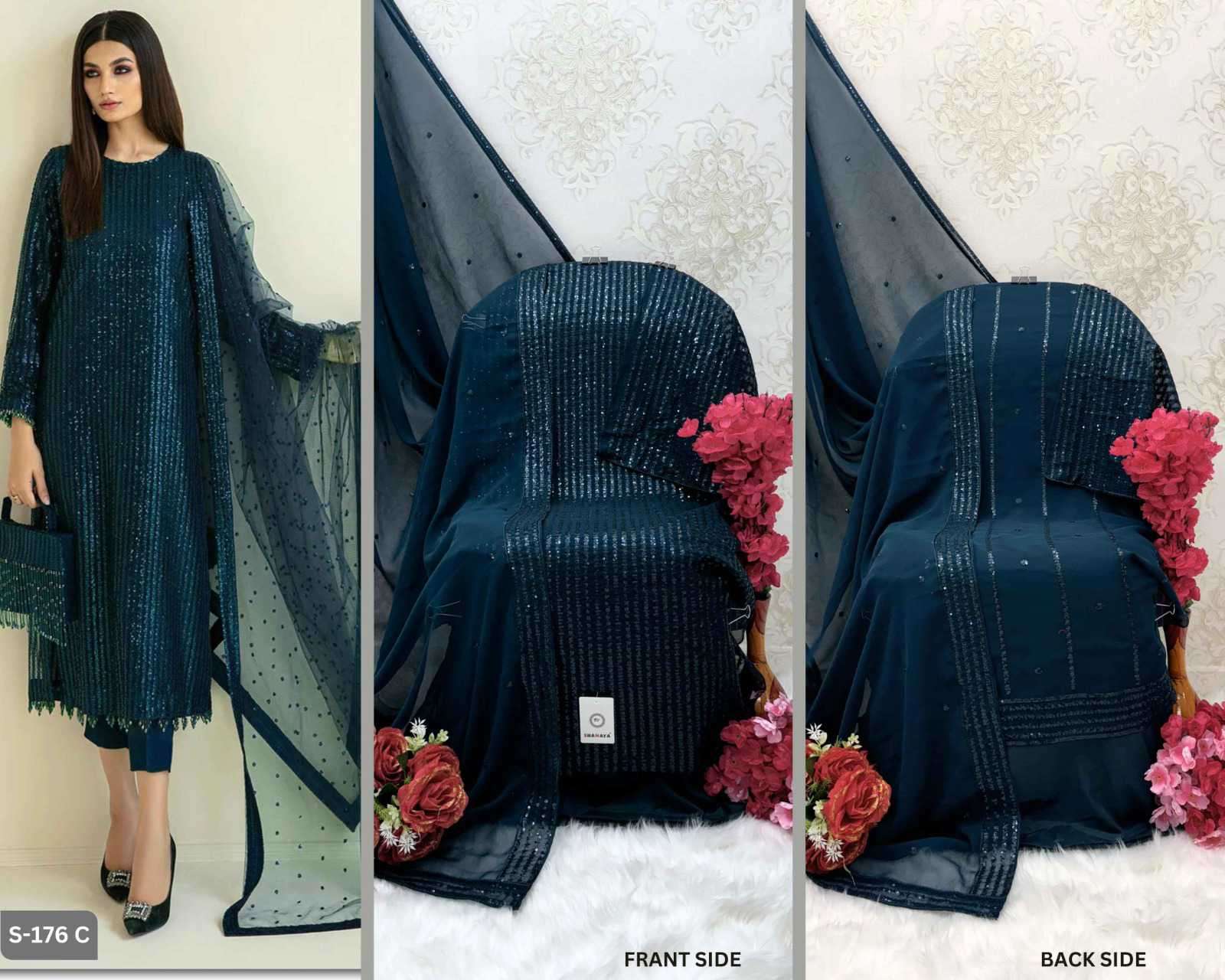 Shanaya S 176 Colors Designer Sequans Work Pakistani Dress Latest Collection view 7