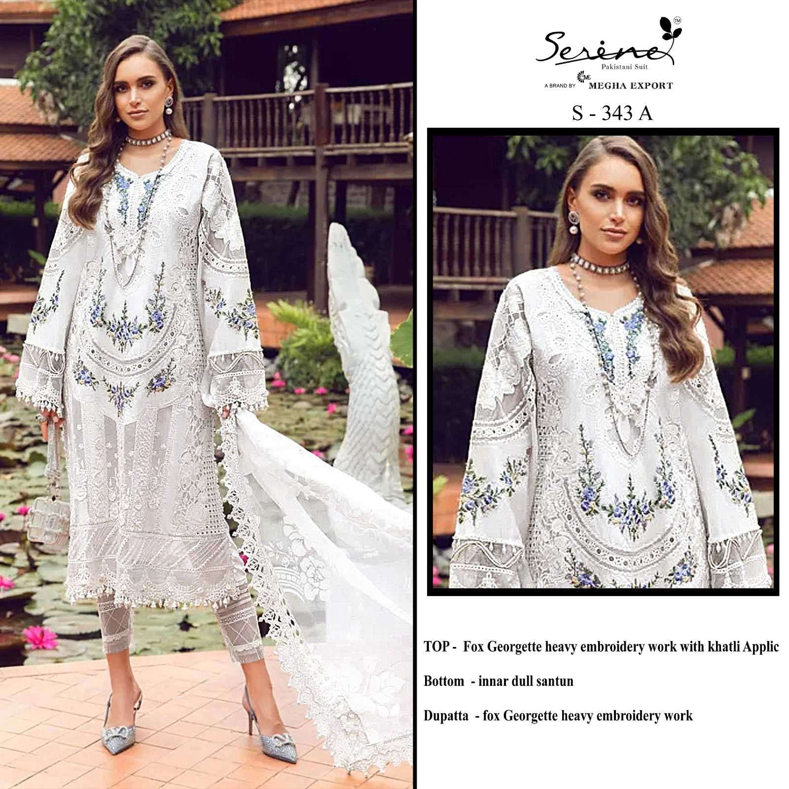 Serine S 343 Pakistani Designer Georgette Suit view 2