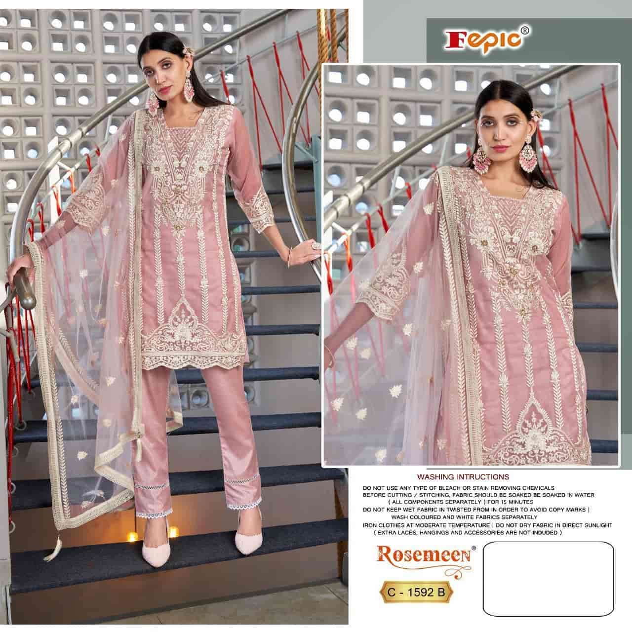 Fepic C 1592 Colors Pakistani Fancy Designer Salwar Suit Wholasaler view 2