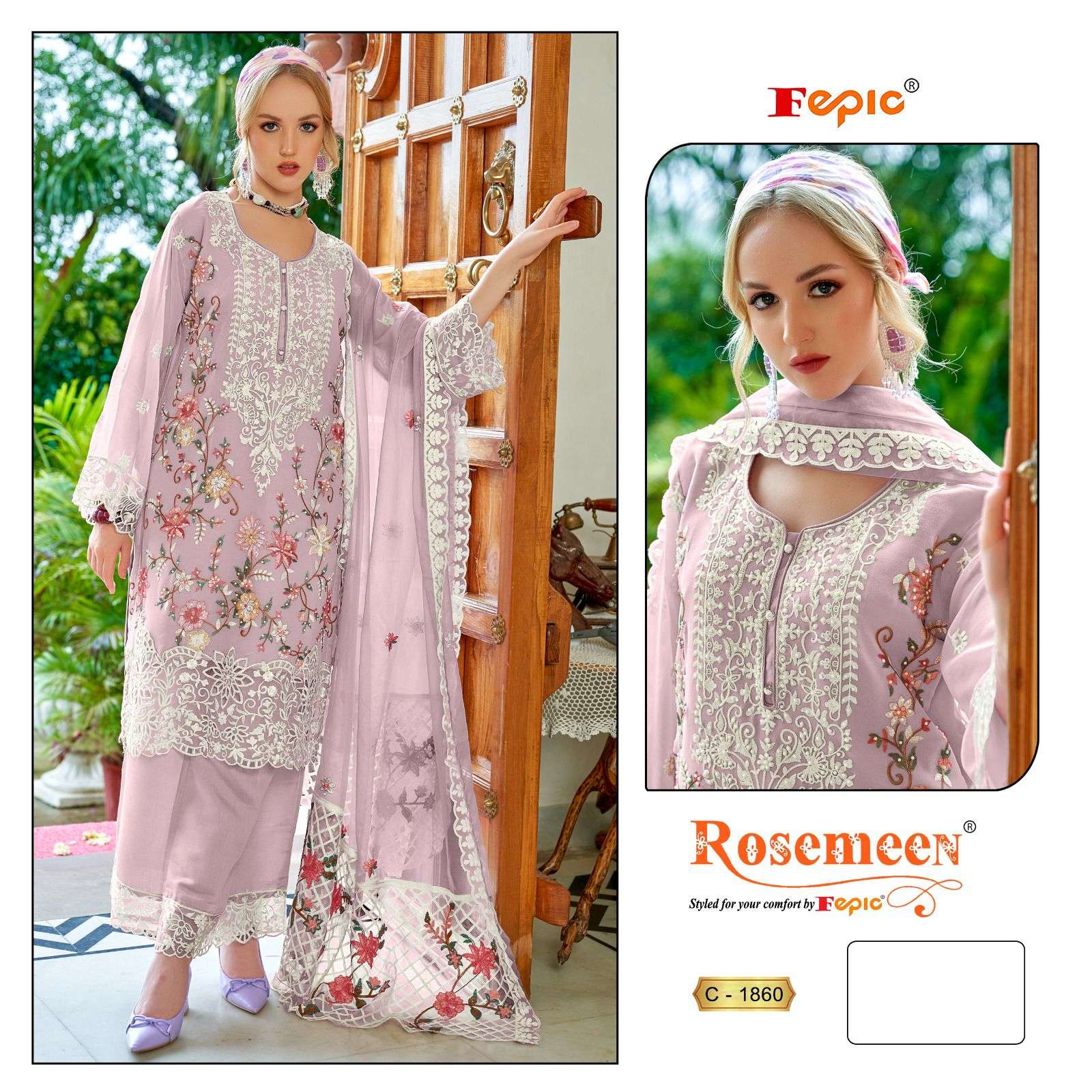 Fepic Rosemeen Embroidered Pakistani Salwar Suit view 7