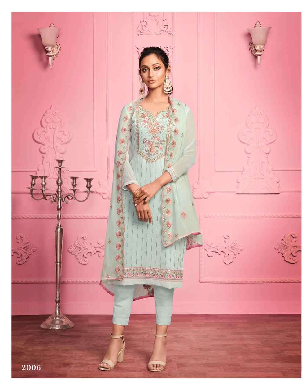 Aliizeh Murad Vol 1 Party Wear Straight Suit Collection at Best Rate view 3