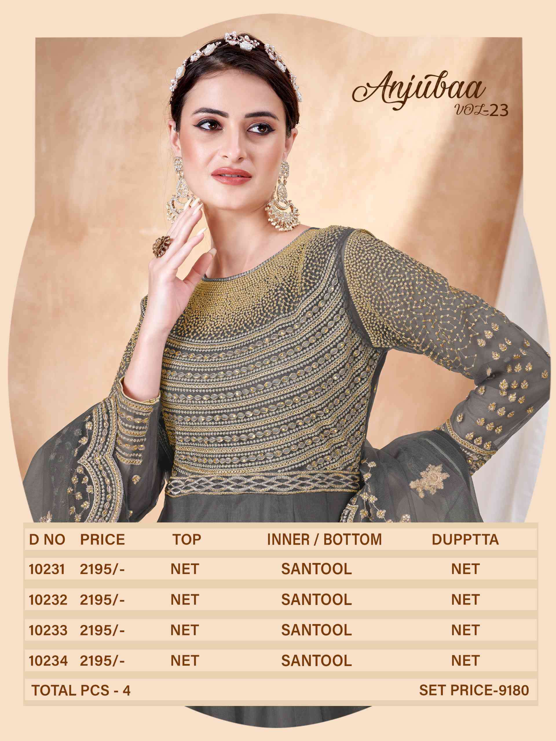 Anjubaa Vol 23 New Arrivals Latest Designer Gawn Partywear Collection view 9