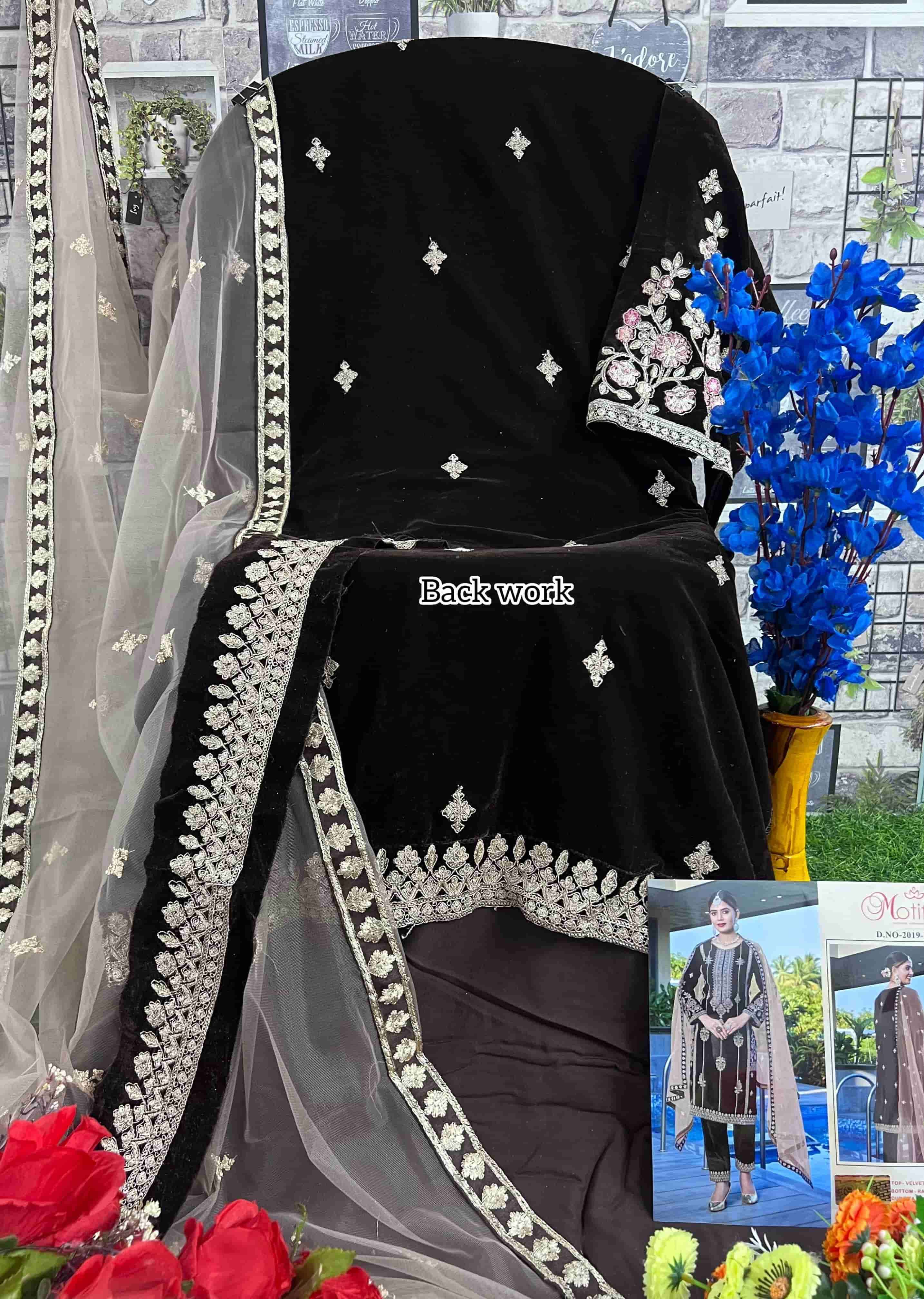 Motifz 2019 Colors Festive Wear Style Designer Winter Wear Salwar Suit Wholesalers view 12