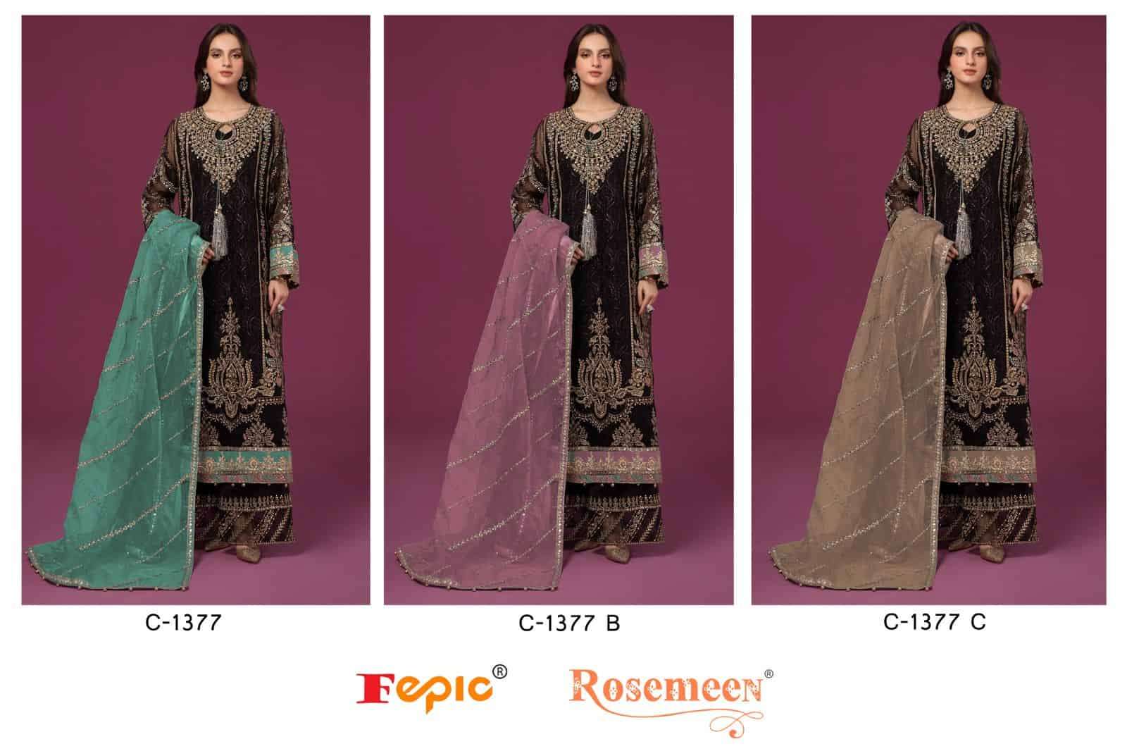 Fepic Rosemeen Embroidered Georgette Salwar Suit view 4
