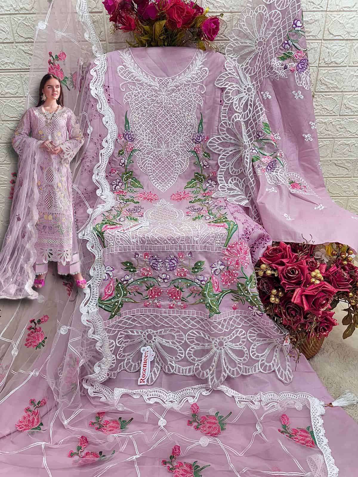 Fepic Rosemeen Pure Cotton Embroidered Salwar Suit view 2