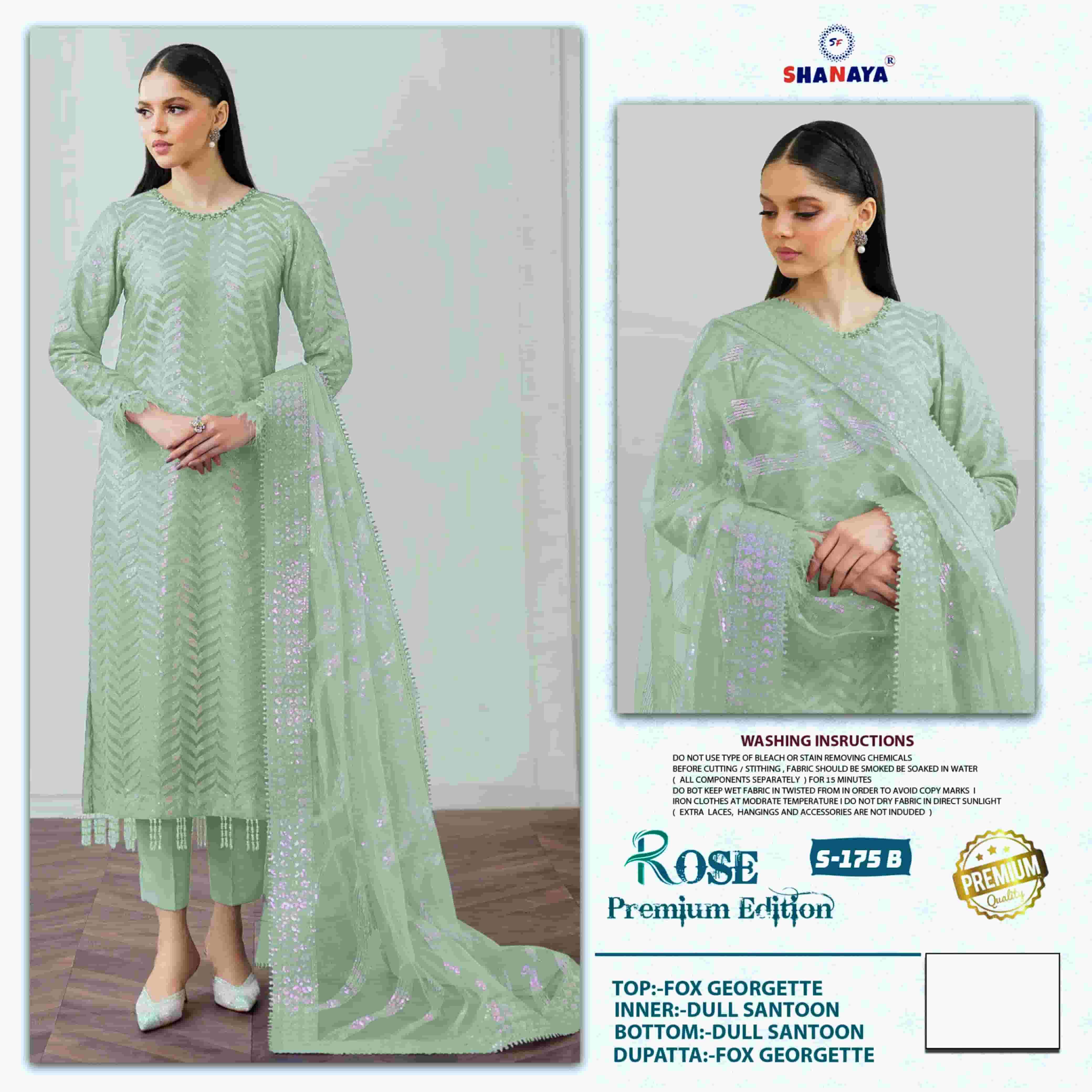 Shanaya Rose Premium Edition S 175 Colors Pakistani Embroidered Salwar Suit Collection view 2