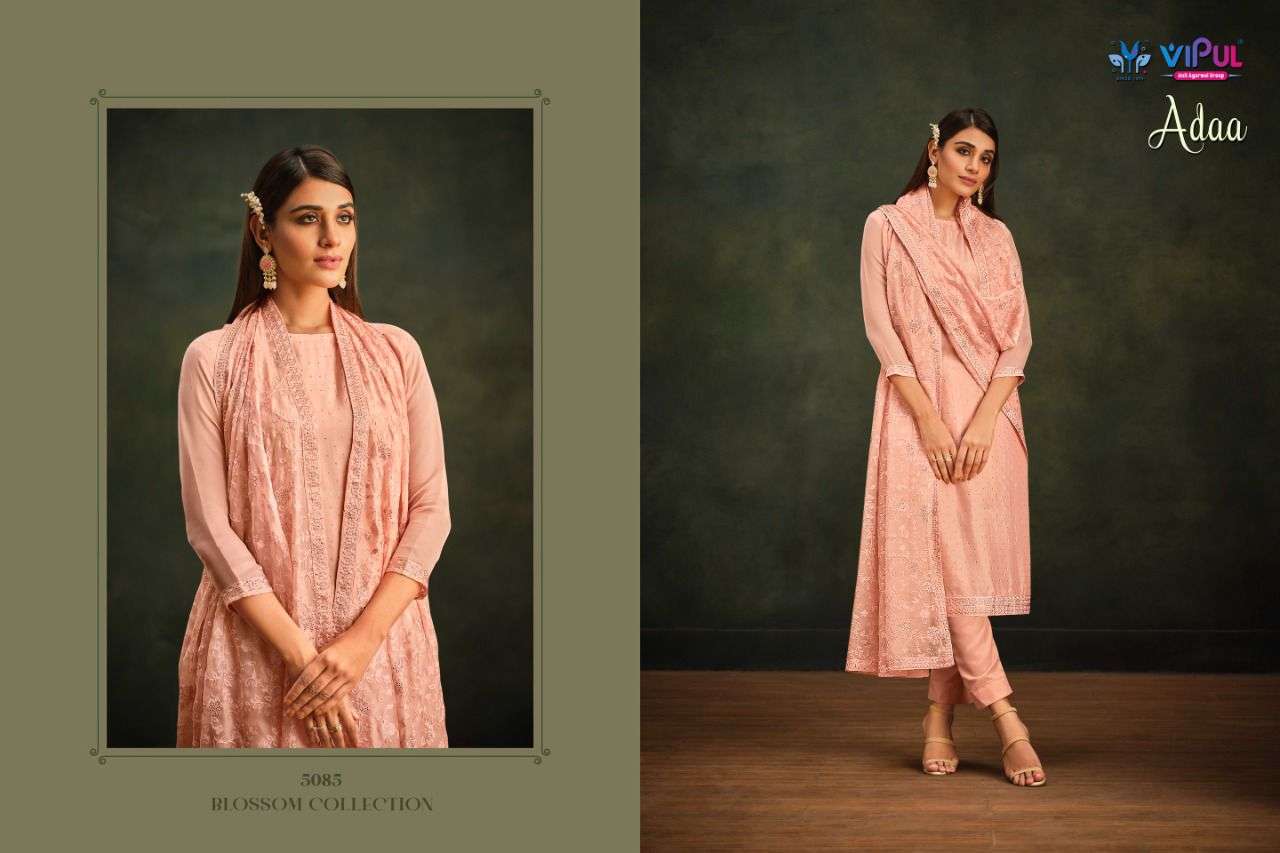 Vipul Adaa Party Wear Organza Designer Salwar Kameez view 10