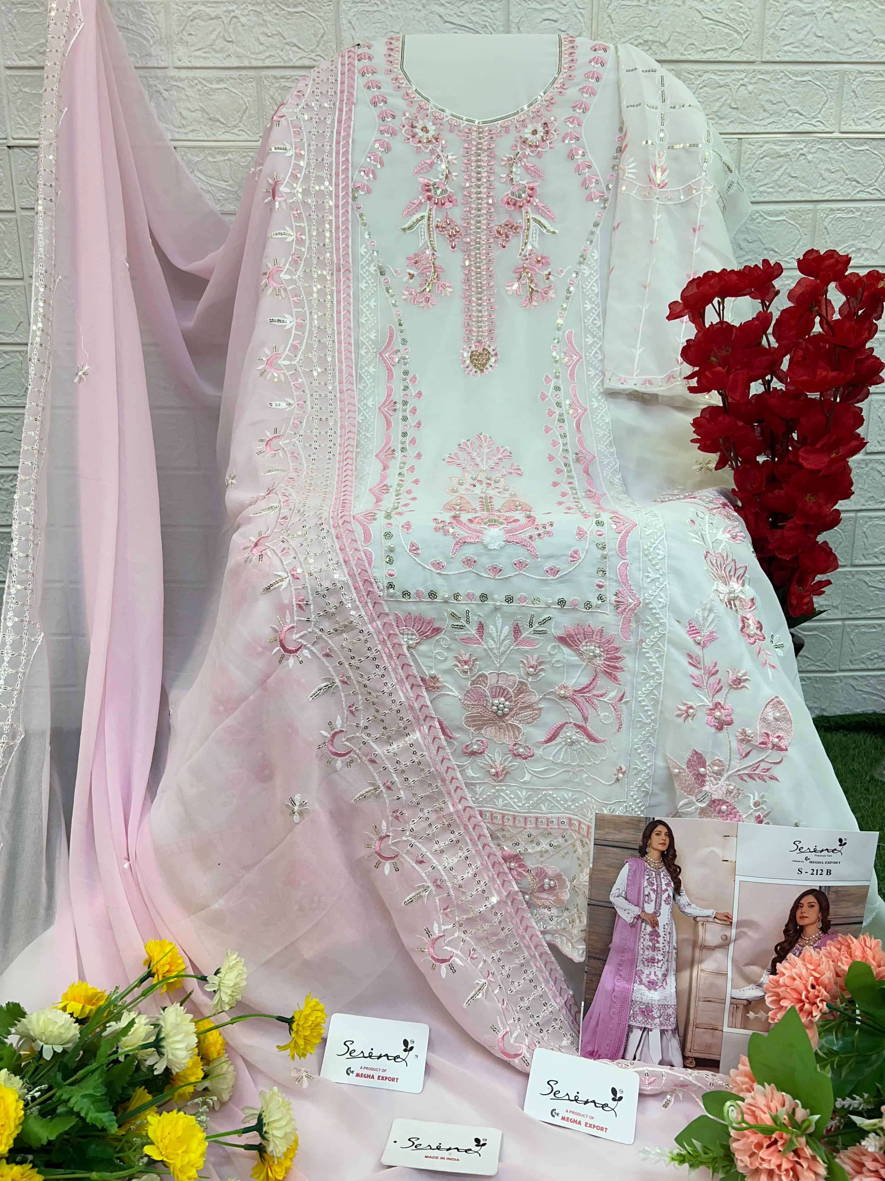 Megha Export S 212 Colors Fancy Designer Style Latest Pakistani Suit Wholesalers view 8