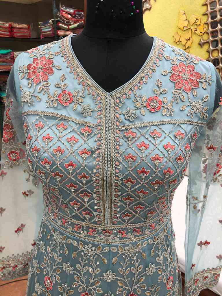 Swagat Voilet 692 Colors Partywear Anarkali Gown Catalog Online view 7
