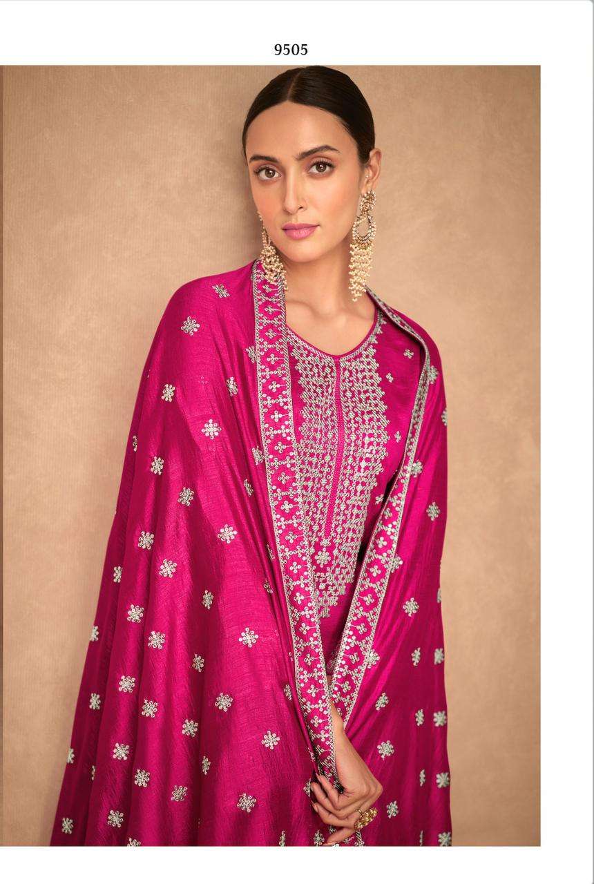 Aashirwad kashida Exclusive Silk Salwar Suit view 3