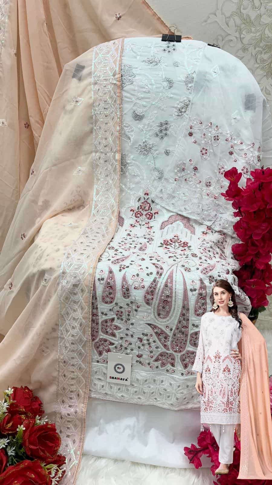 Shanaya S 169 Embroidered Georgette Suit view 3