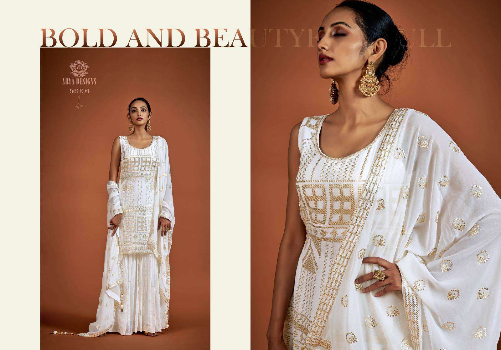 Arya Designs Noorani Saga Vol 5 Partywear Gharara Designer Dress New Collection view 10