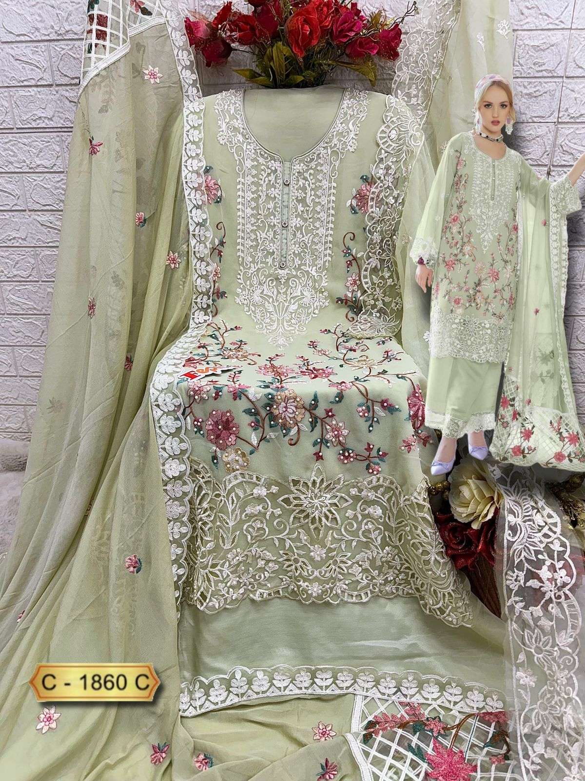 Fepic Rosemeen Embroidered Pakistani Salwar Suit view 2