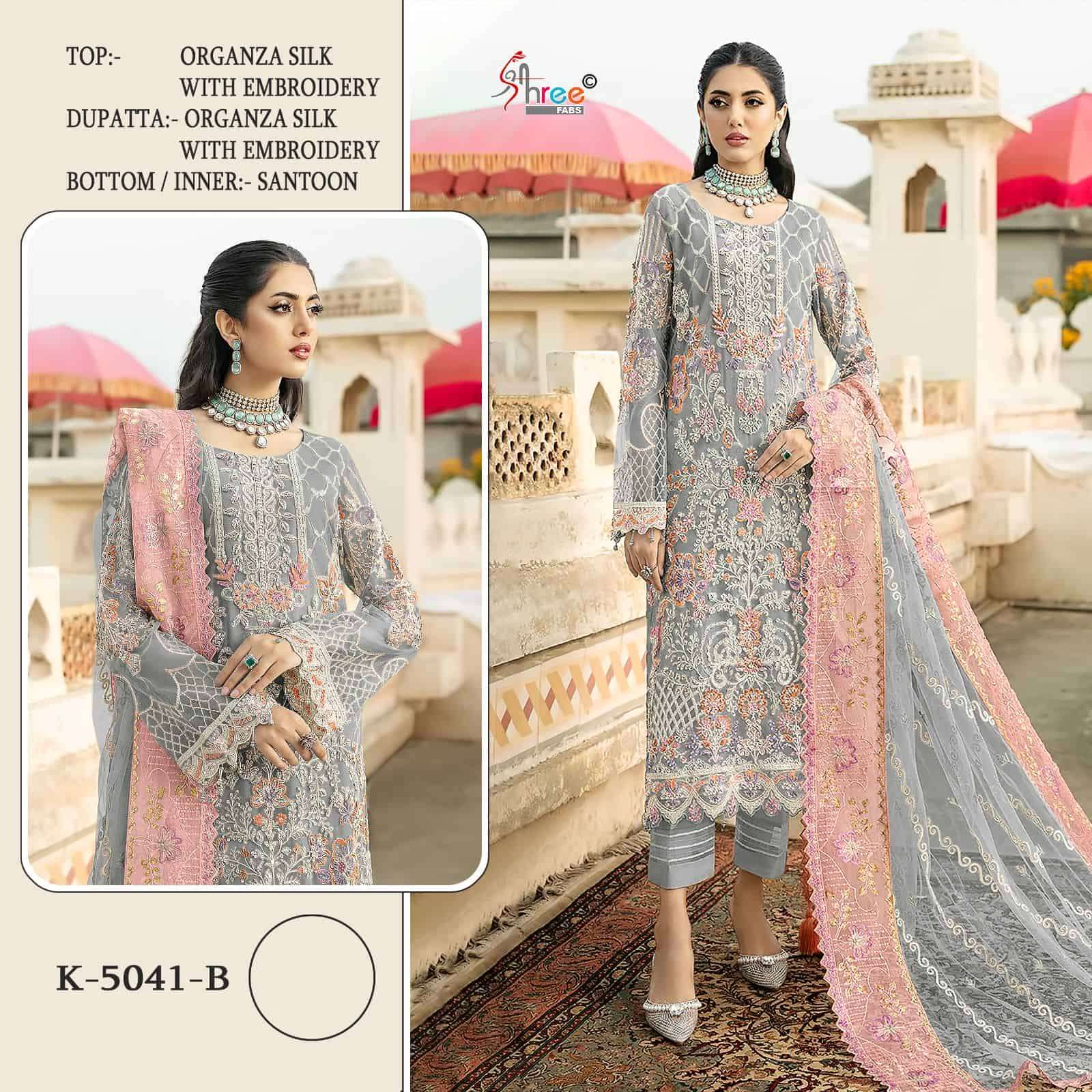 Shree Fabs K 5041 Colors Pakistani Festive Wear Style Heavy Embroidered Suit view 4