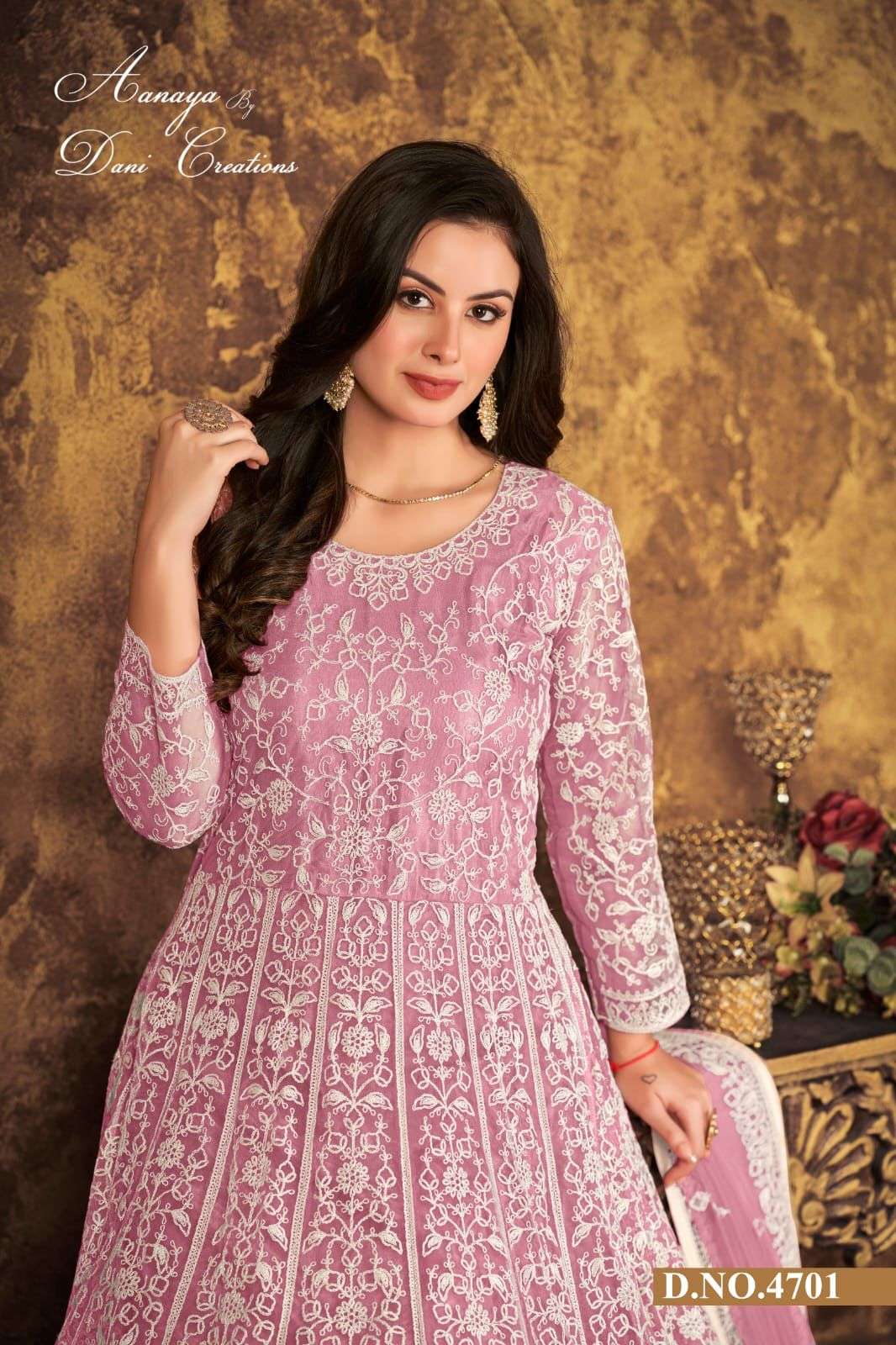 Aanaya Vol 147 Designer Party Wear Net Anarkali Gown view 6