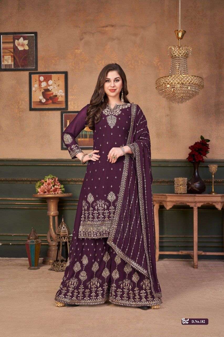 Aanaya Vaani Vol 18 Georgette Party Wear Palazzo Style Suit view 2
