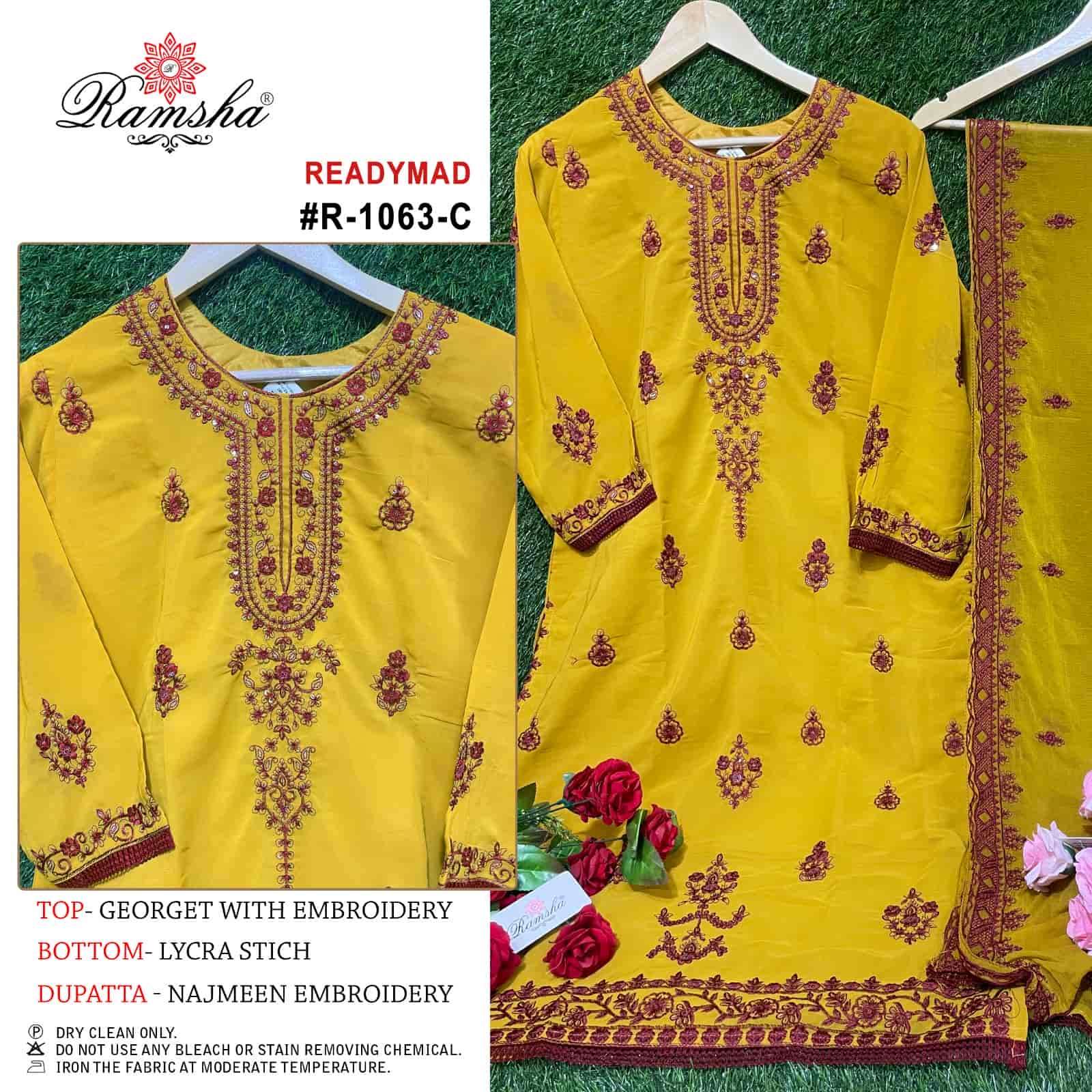 Ramsha R 1063 Colors Pakistani Readymade Salwar Suit Wholasaler view 4