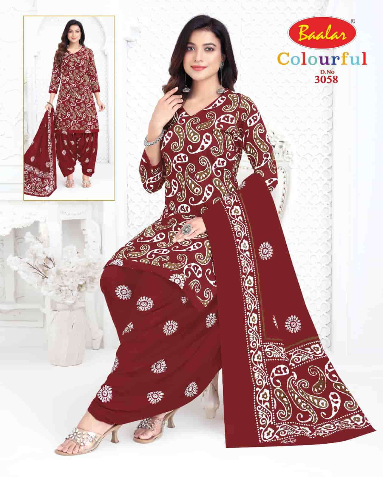 Baalar Colourful Vol 30 Pure Cotton Unstitch Salwar Suit view 21