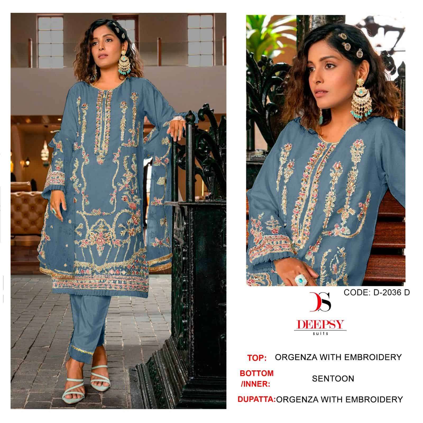 Deepsy D 2036 Colors Festive Wear Style Heavy Designer Pakistani Suit Wholesalers view 3
