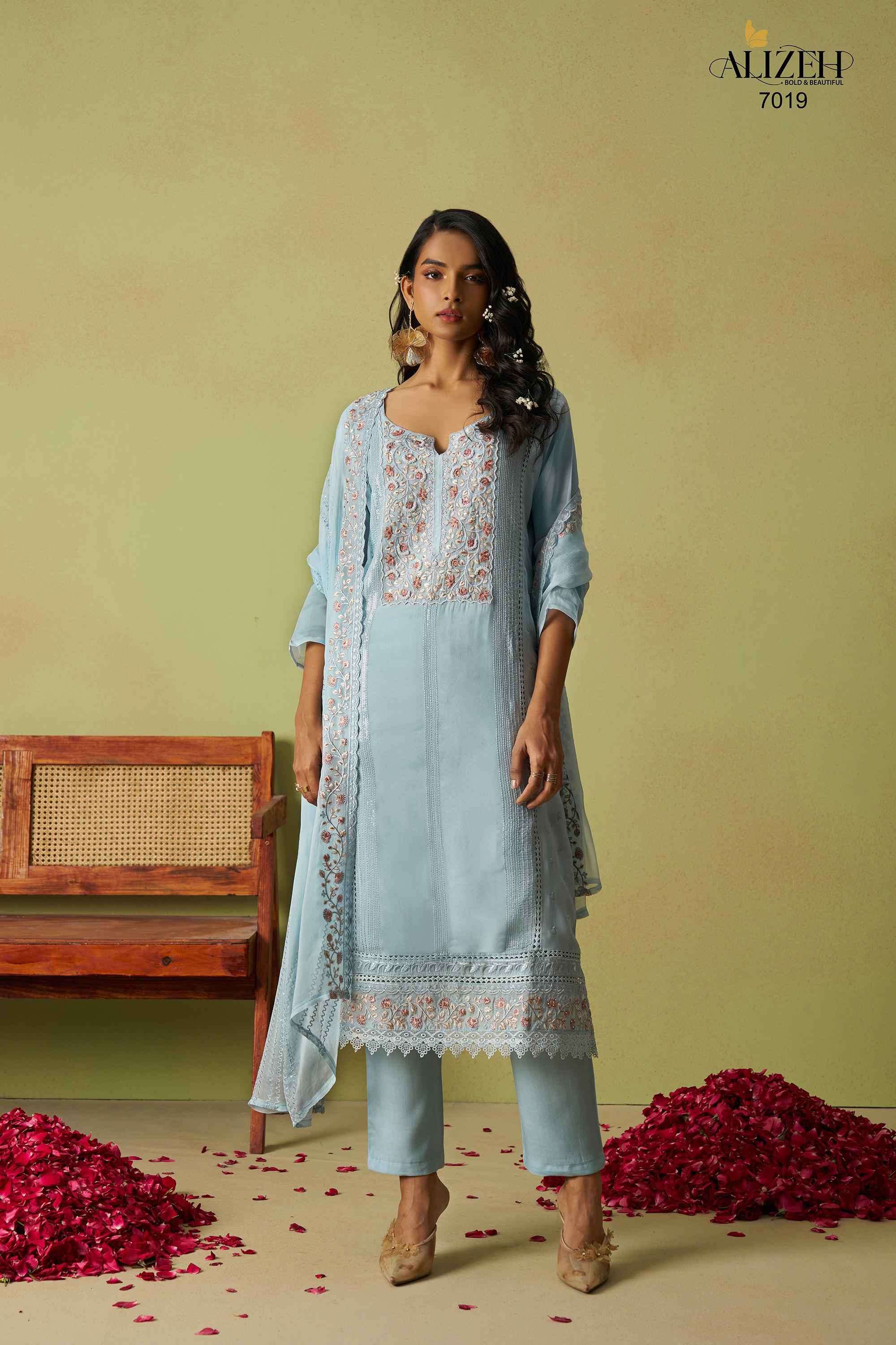 Alizeh Saadgi Vol 2 Straight Style Designer Suit Latest New Collection view 9