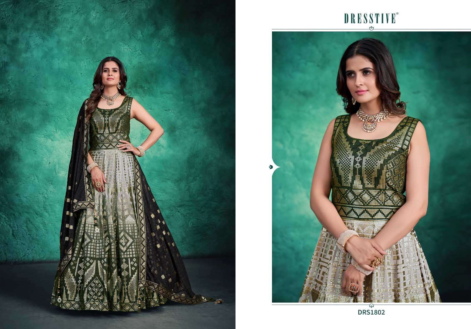 Dresstive Bella Designer Wedding Wear Gown New Collection Online view 3