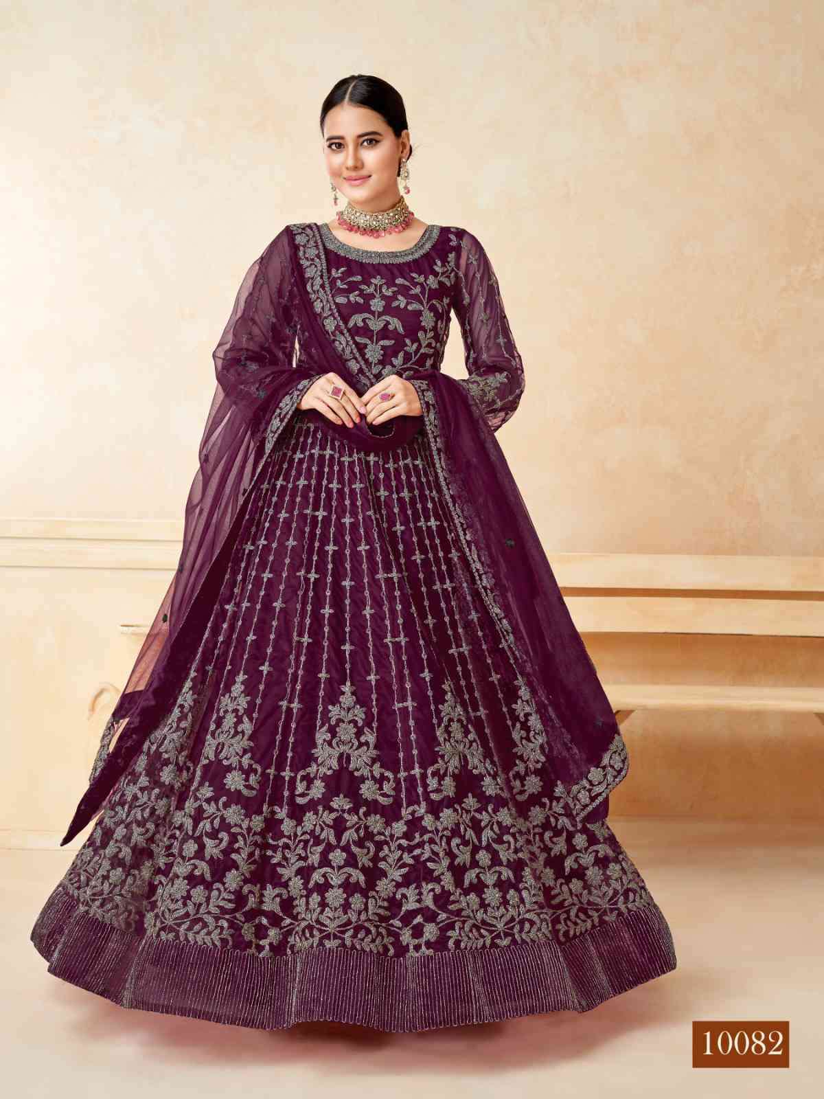 Anjubaa Vol 8 10081 To 10084 Wedding Wear Designer Gown New Collection view 3
